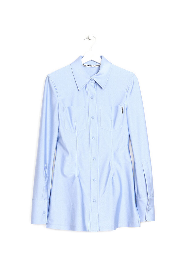 alexanderwang Chemise à boutons bleue