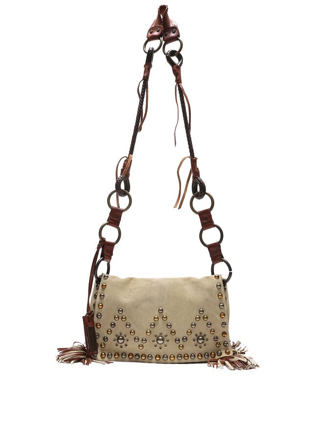 Dolce & Gabbana Studded Fringe Handbag