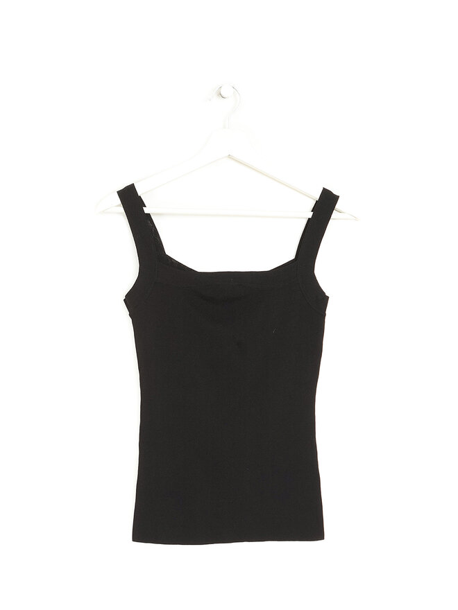 RECTO Minimalist Sleeveless Black Top