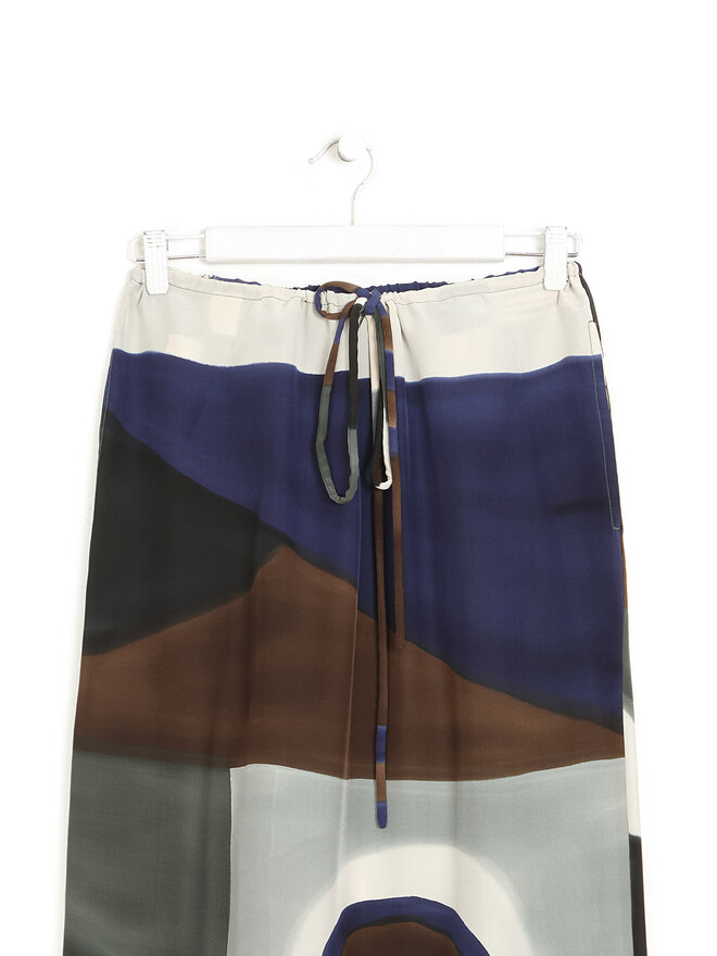 TSUMORI CHISATO　ISSEY MIYAKE　グラデーションスカート ISSEY MIYAKE Abstract Multicolor Midi Skirt | RUSE