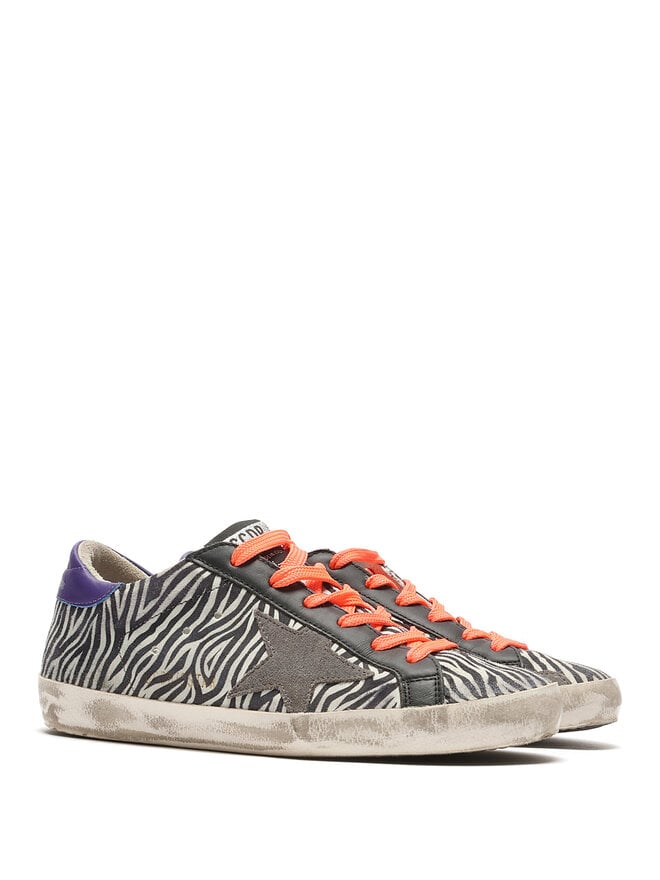 GOLDEN GOOSE Zebra Print Low-Top Sneakers
