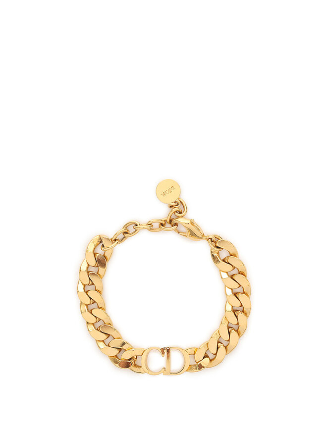 DIOR Bracelet à chaîne dorée