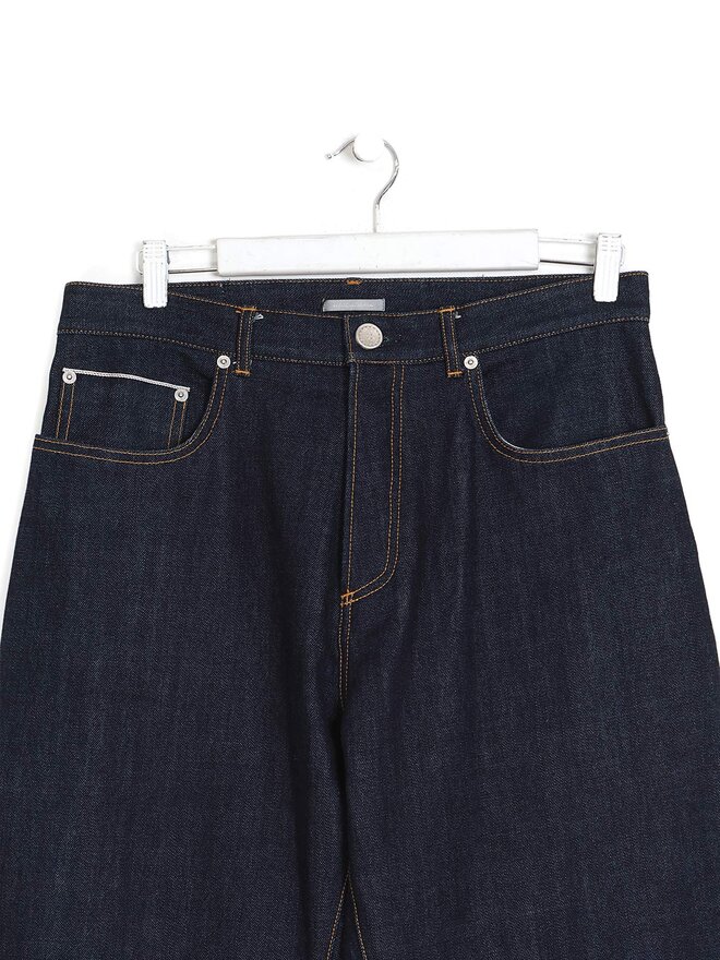 dior デニム 27 フルレングス インディゴ Dior Raw Indigo Selvedge Denim Jeans | RUSE