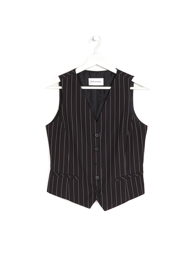 The Frankie Shop Gilet Rayé Ajusté