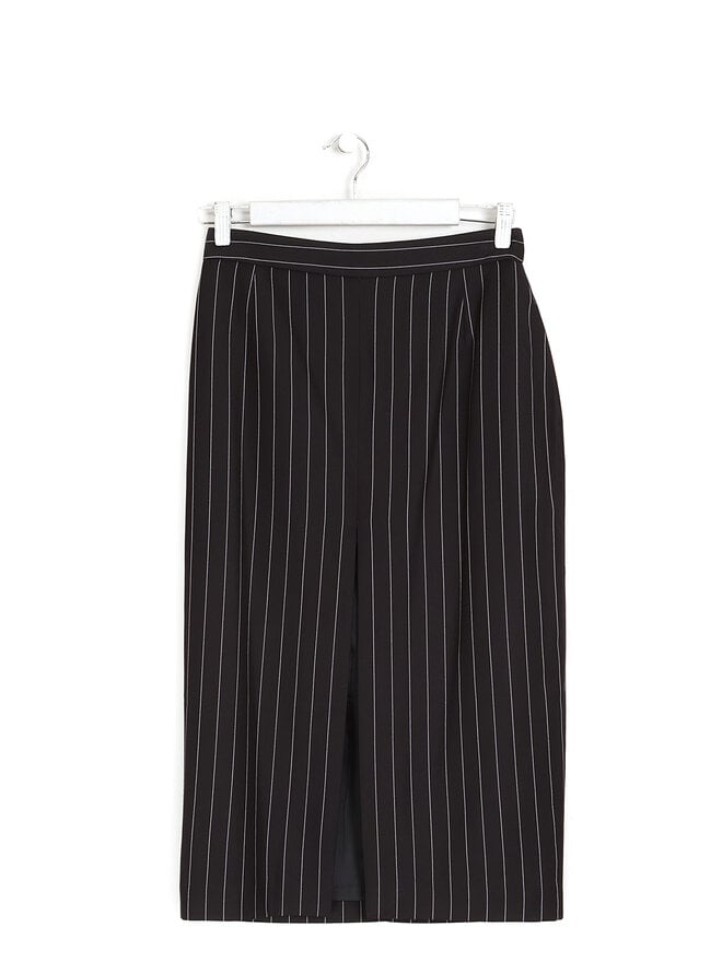 The Frankie Shop Pinstripe Midi Skirt