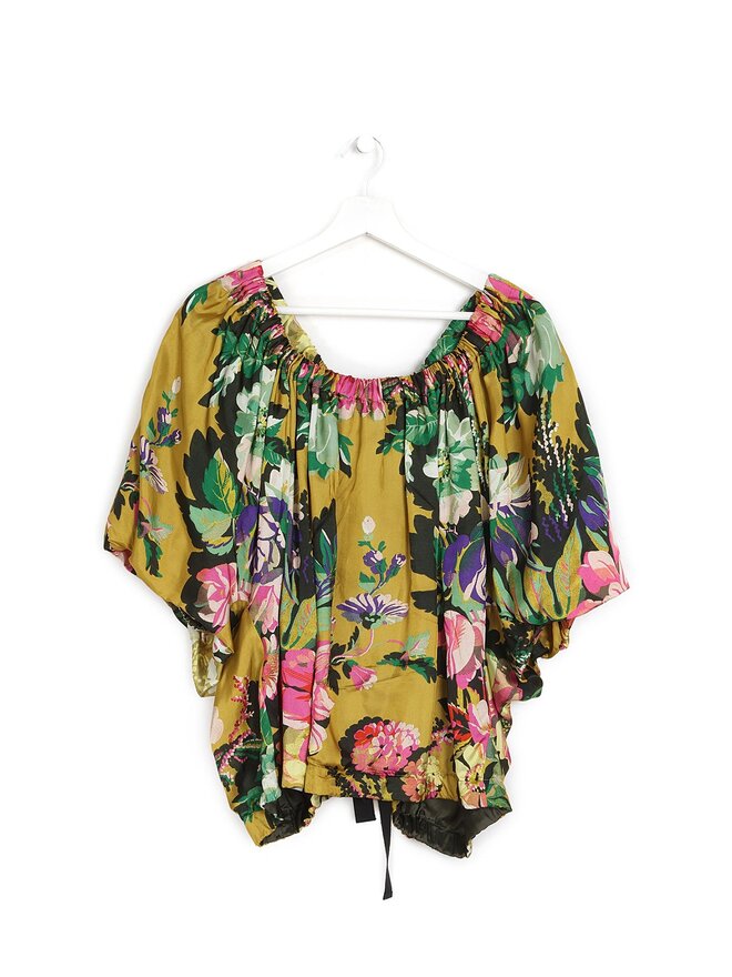 DRIES VAN NOTEN Haut à motifs floraux en viscose