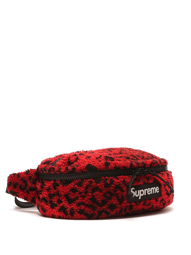 Supreme Leopard Print Fleece Belt Bag | RUSE