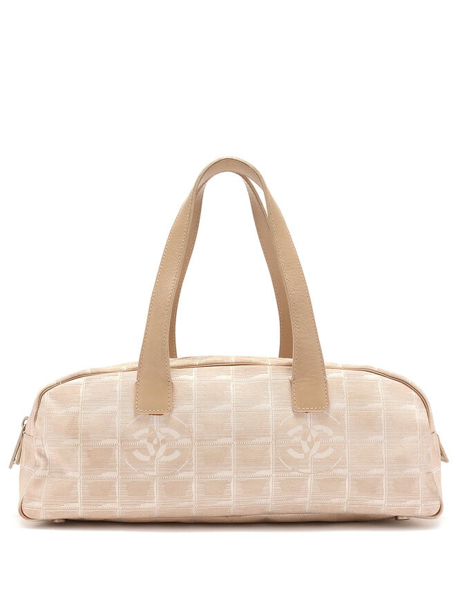 CHANEL Logo Canvas Tote Bag