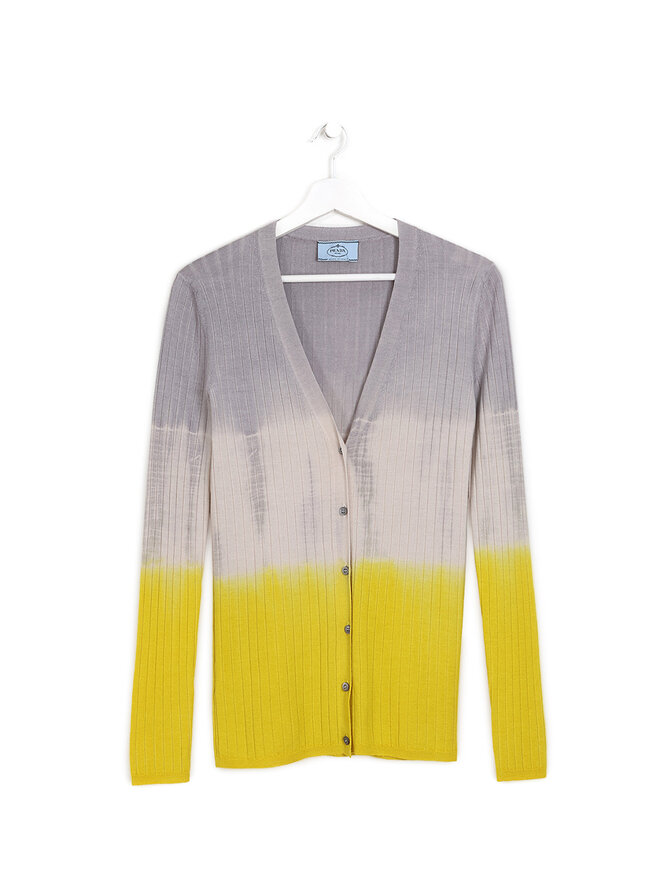 PRADA Gradient Knit Cardigan