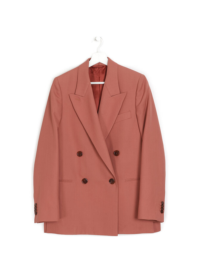 Acne Studios Double-Breasted Pink Blazer