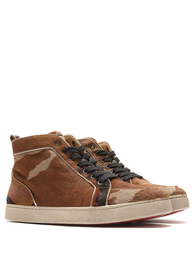 Christian Louboutin Camouflage High-Top Espadrilles