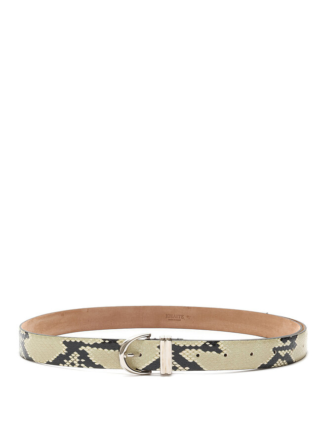 KHAITE Python Leather Belt
