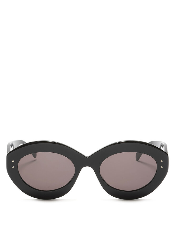 ALAÏA Round Black Sunglasses
