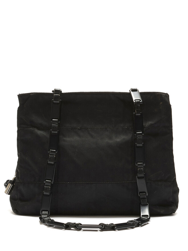 PRADA Black Nylon Tote Bag