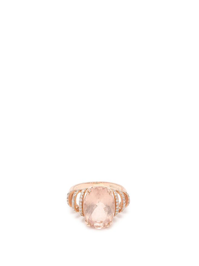 EFFY Oval Morganite Diamond Ring