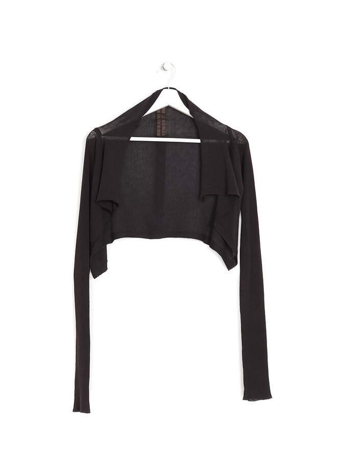 Rick Owens Cardigan Court et Transparent