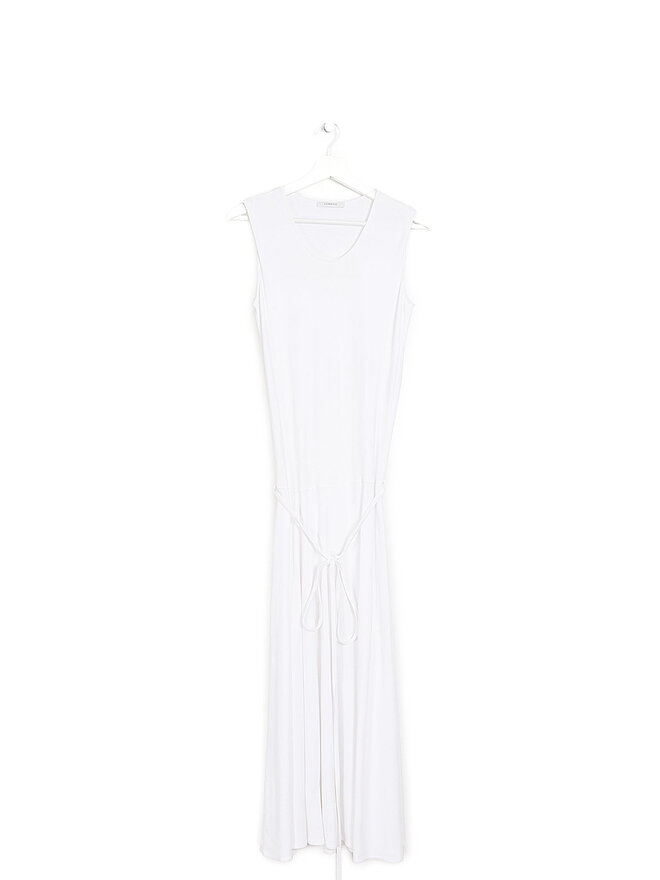 LEMAIRE Robe Midi en Coton sans Manches