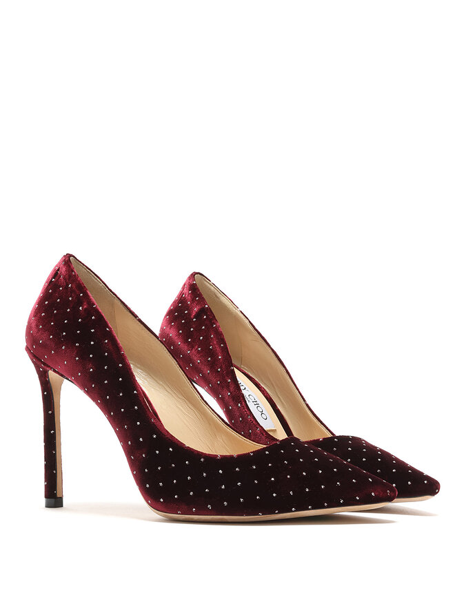 JIMMY CHOO Escarpins en Velours à Pois