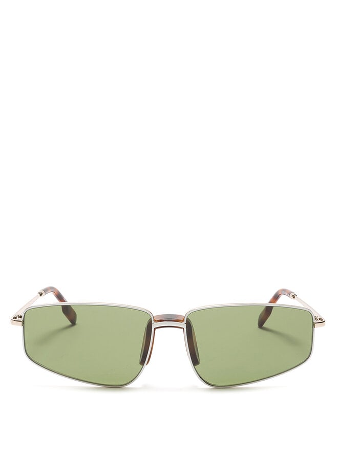KENZO Lunettes de soleil dorées à branches écaille