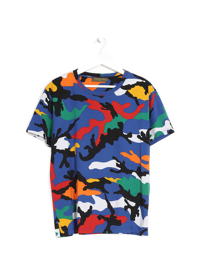 VALENTINO T-shirt Camouflage Multicolore