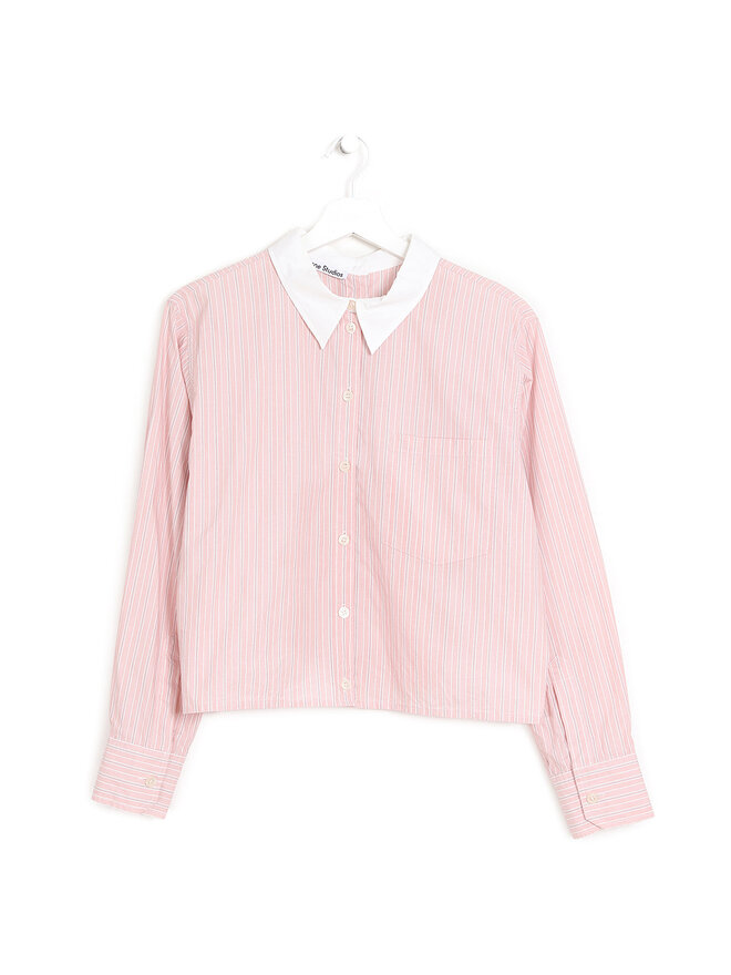 Acne Studios Chemise Rayée avec Boutonnage au Dos