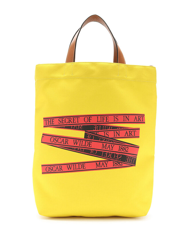 JW ANDERSON Cabas en Canevas Imprimé Graphique