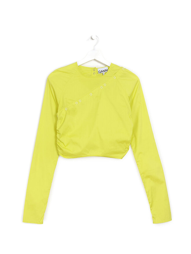 GANNI Yellow Long Sleeve Shirt