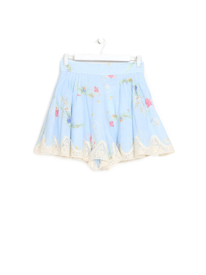 ZIMMERMANN Floral Lace Trim Shorts
