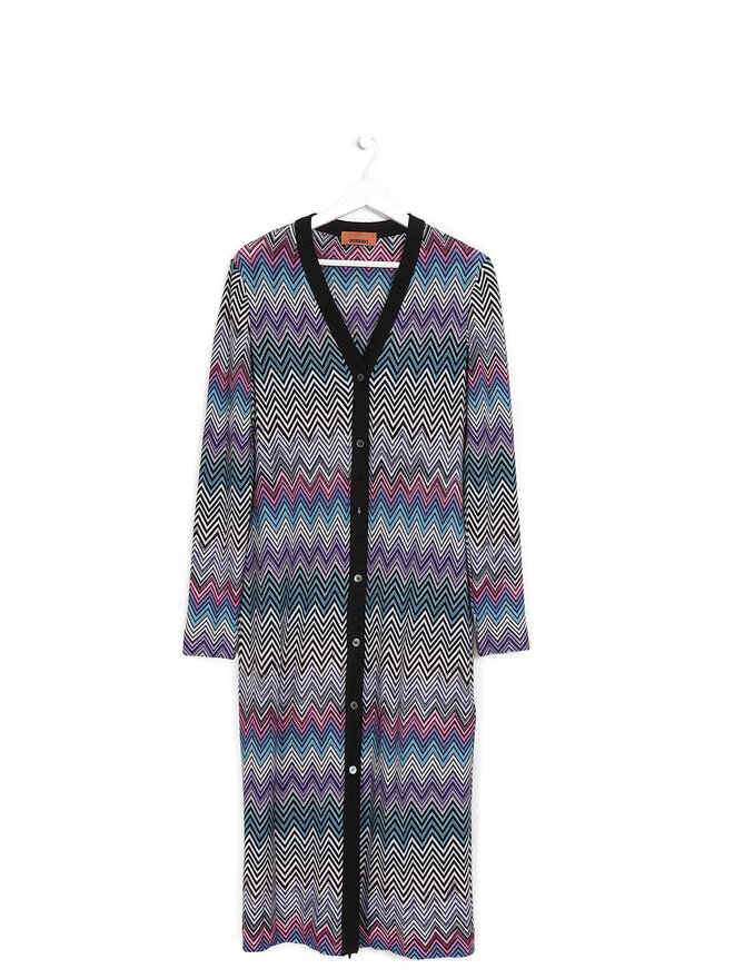 MISSONI Zig Zag Wool Cardigan