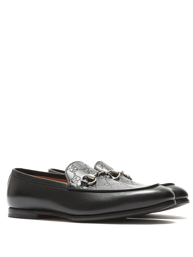 GUCCI Mocassins en cuir à mors Gucci