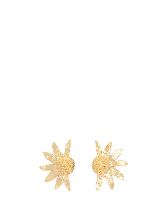 Yves Saint Laurent Sunflower Clip-On Earrings
