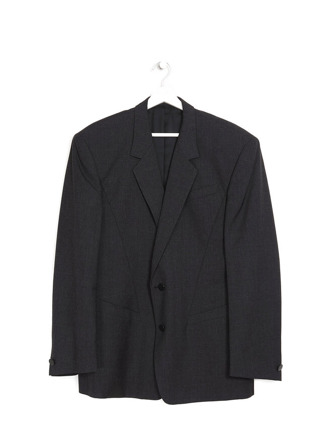 Thierry Mugler Grey Wool Suit Set