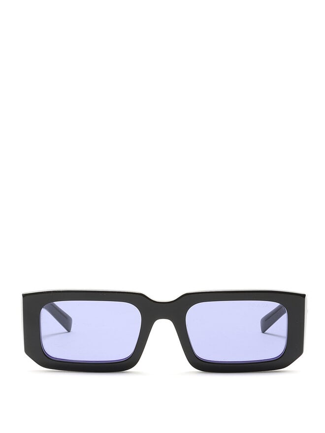 PRADA Rectangular Acetate Sunglasses