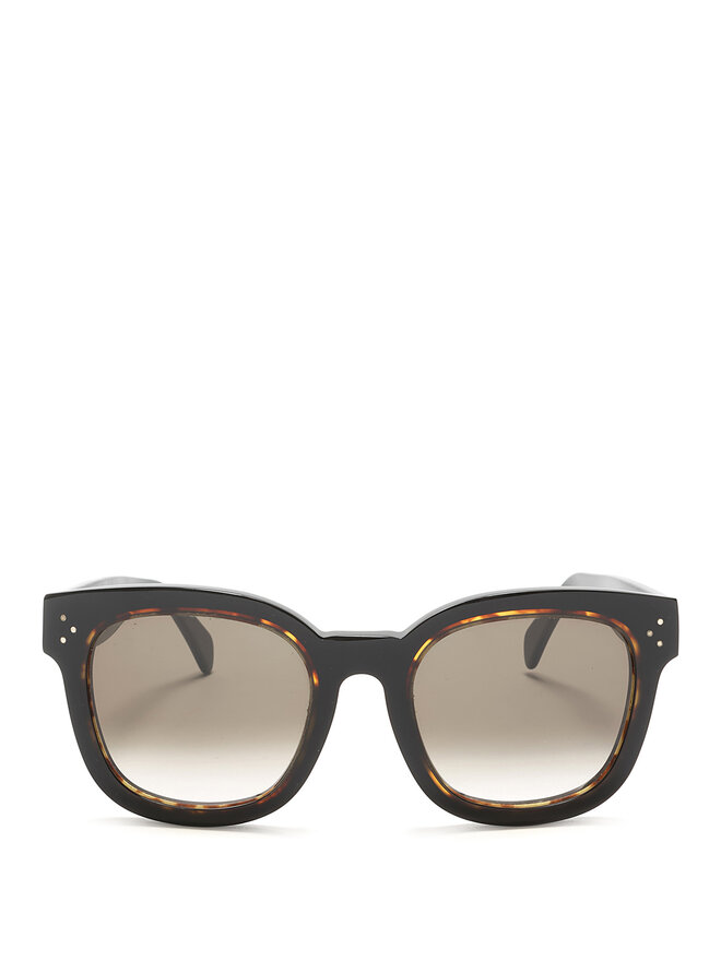 CELINE Lunettes de soleil rectangulaires en acétate