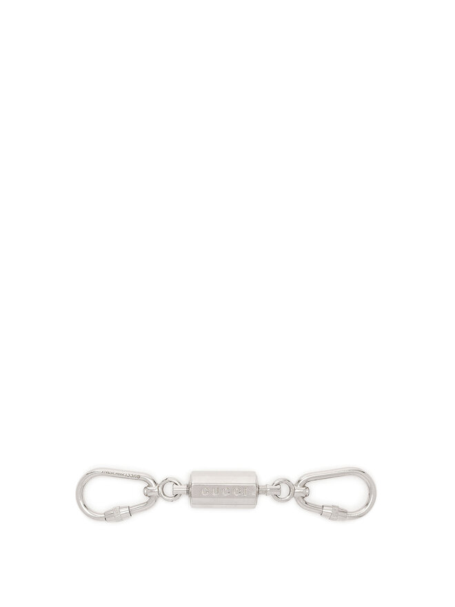 GUCCI Porte-clés en argent gravé