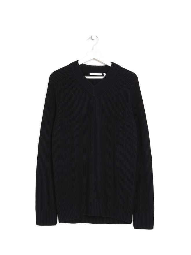 HELMUT LANG V-Neck Wool-Cashmere Sweater
