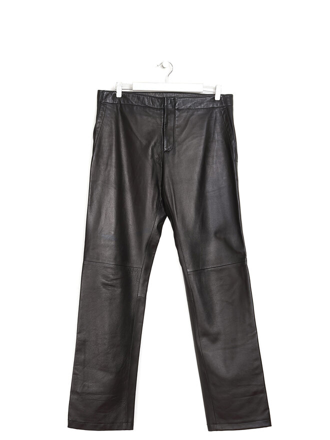 Dirk Bikkembergs Straight-Leg Leather Pants