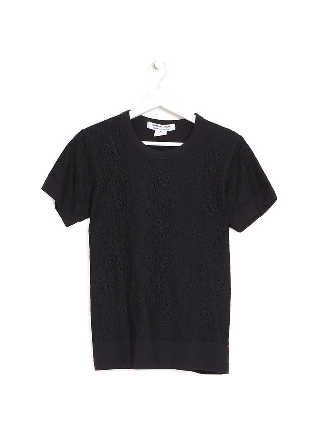 COMME des GARÇONS Floral Lace Overlay T-Shirt