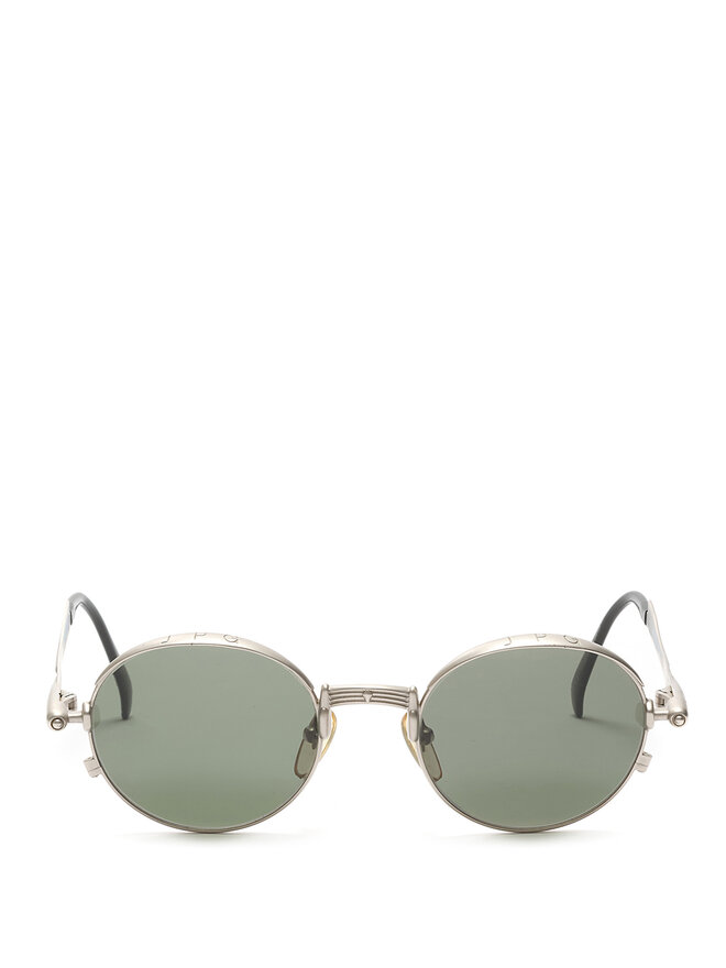Jean Paul Gaultier Round Frame Silver Sunglasses