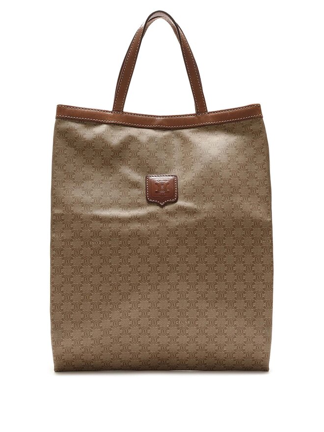 CELINE Celine Signature Canvas Tote