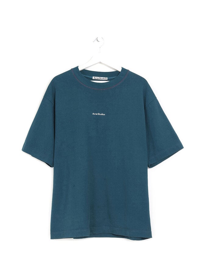 Acne Studios T-shirt logo en bleu