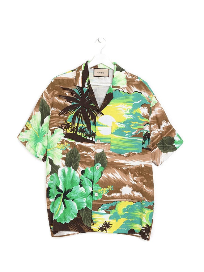 GUCCI Gucci Love Parade Abstract Patterned Shirt
