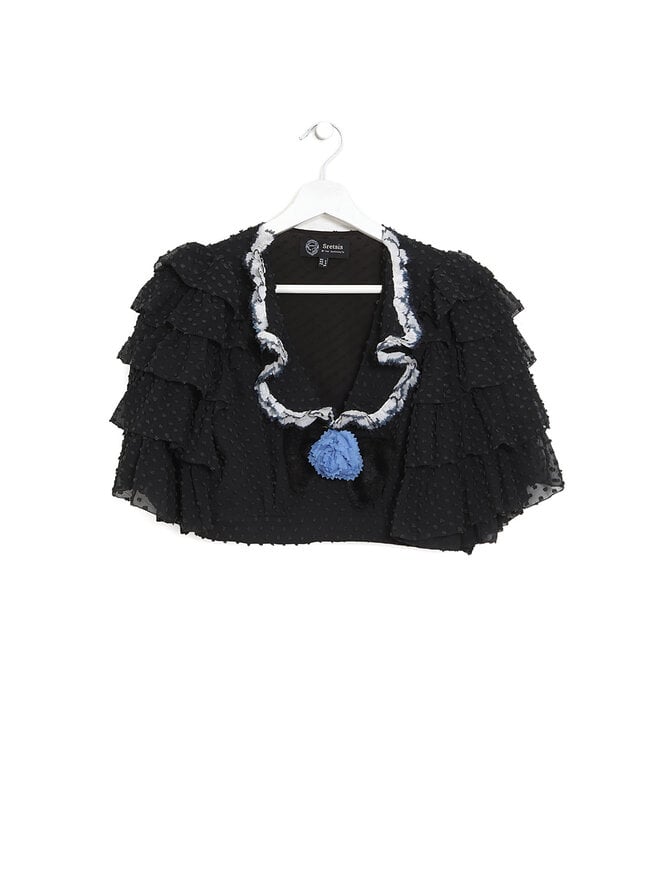 Sretsis Polka Dot Frilled Top