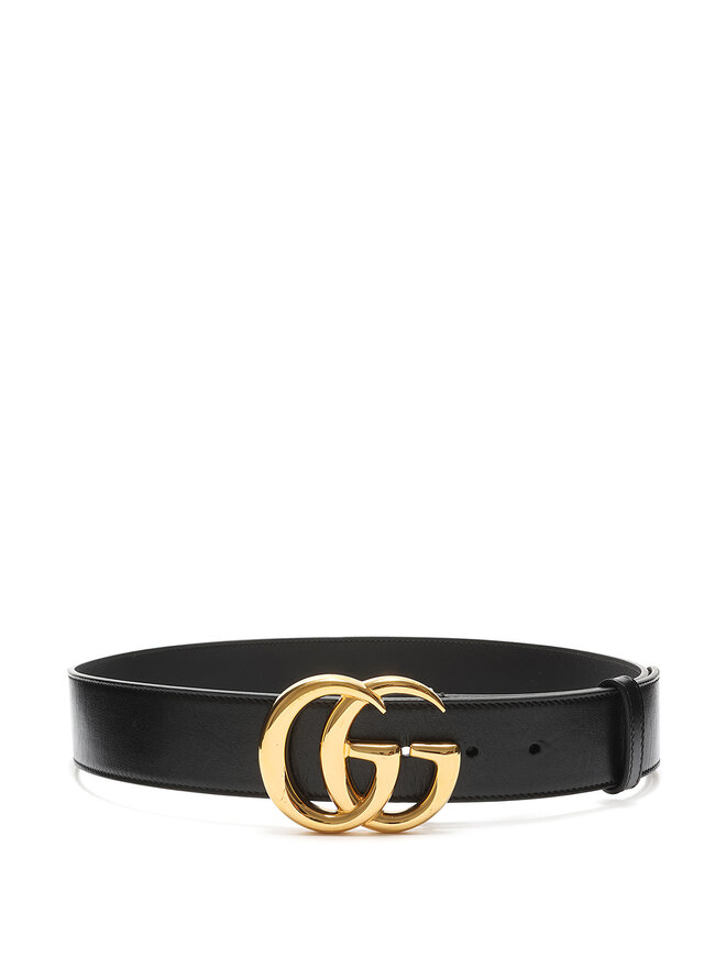 GUCCI Ceinture en cuir grainé GG