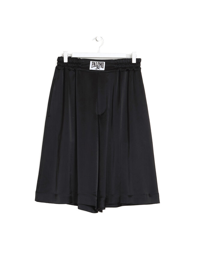 Palomo Spain Shorts Noirs à Taille Élastique