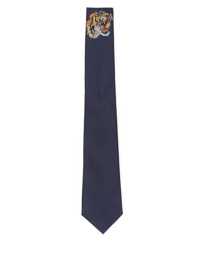GUCCI Silk Tie with Tiger
