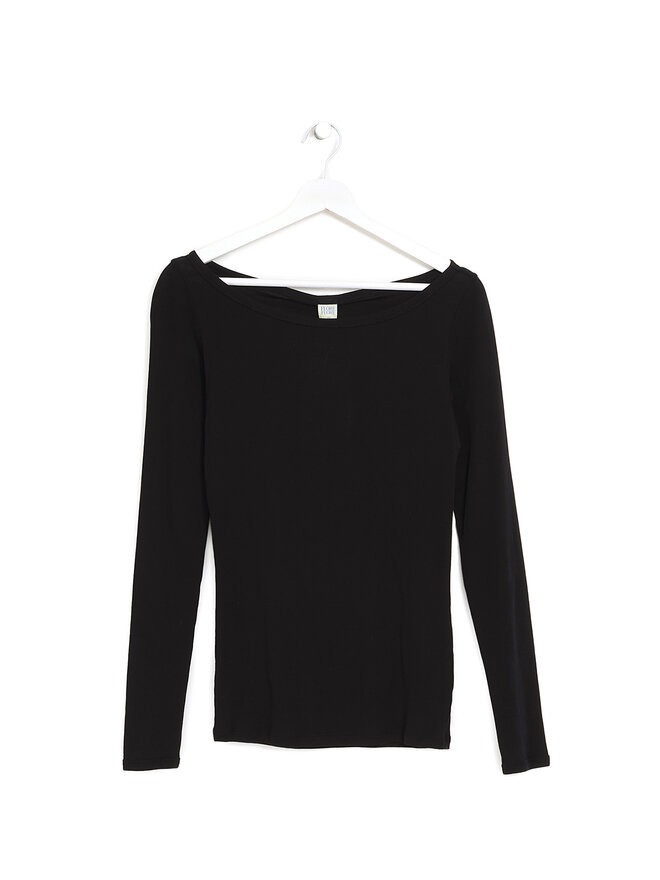 FLORE FLORE Long Sleeve T-Shirt in Black