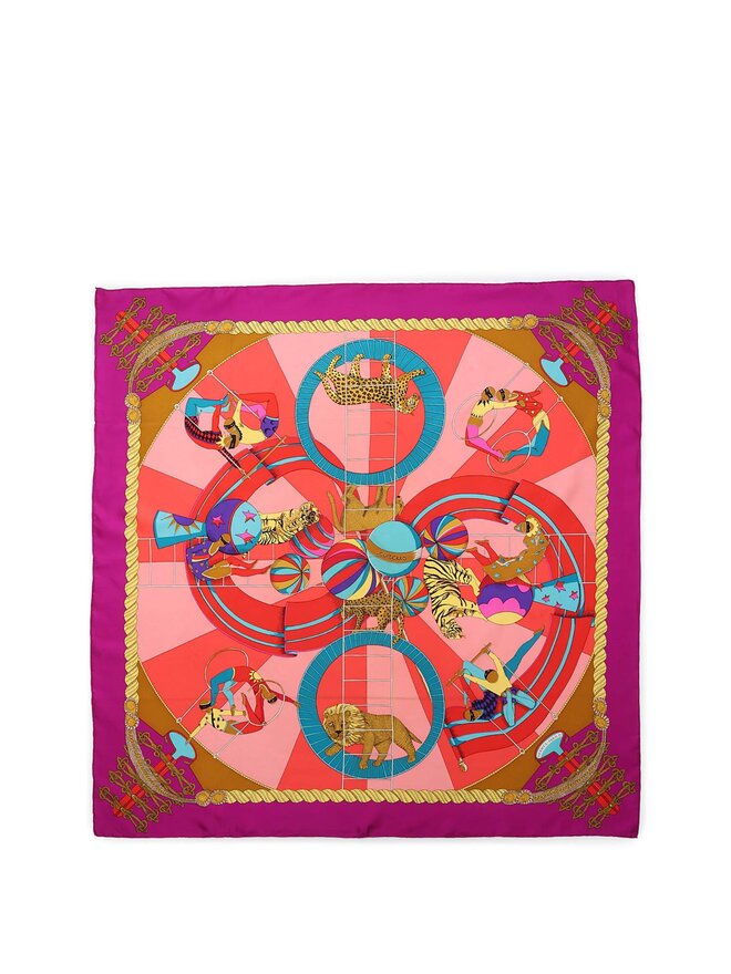 HERMÈS Foulard en Soie Circus