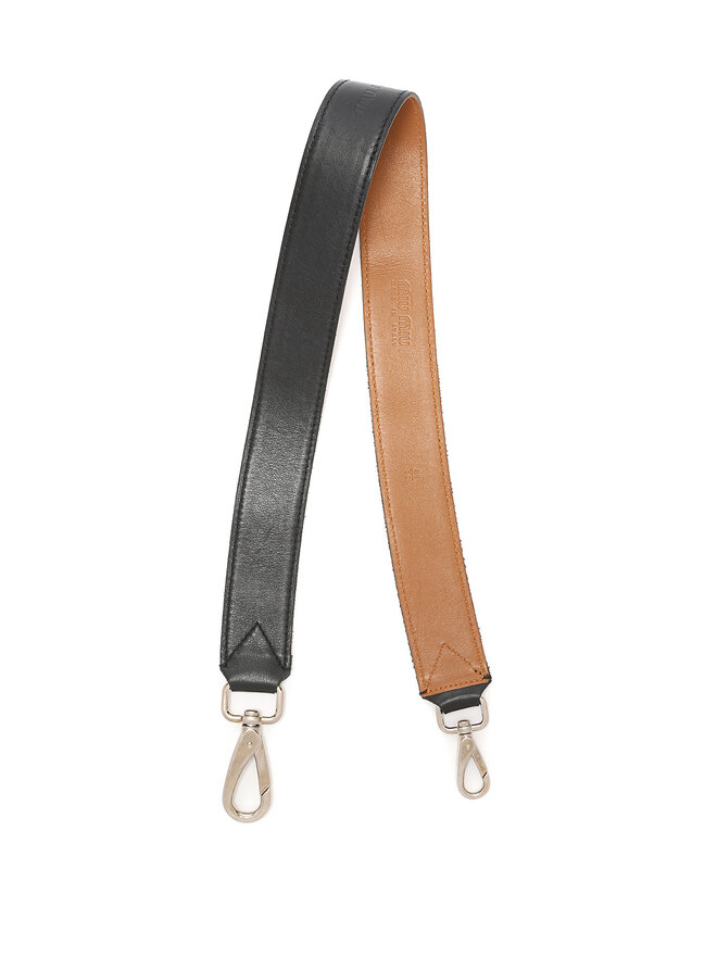 MIU MIU Ceinture noire et beige