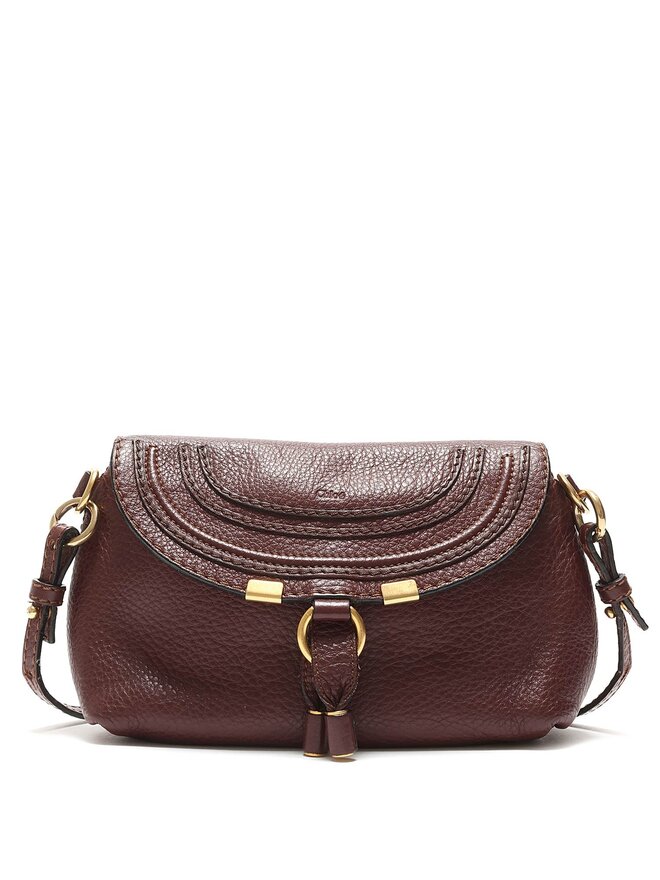 Chloé Sac à bandoulière en cuir grainé Marcie